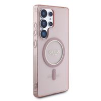 Guess MagSafe IML Glitter Gradient Case Samsung Galaxy S25 Ultra - Roze