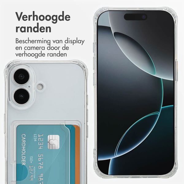 imoshion Softcase Backcover met pasjeshouder Apple iPhone 17 - Transparant