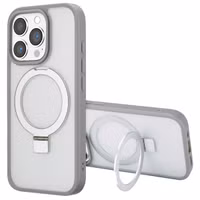 Accezz Ring Stand Backcover met MagSafe Apple iPhone 16 Pro Max - Grijs