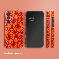 Selencia Vivid Tough Backcover Samsung Galaxy A35 - Tropical Vibes Apricot