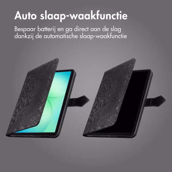 imoshion Mandala Bookcase Samsung Galaxy Tab A11 Plus - Zwart