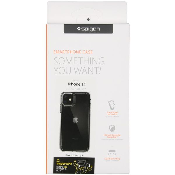 Spigen Ultra Hybrid Backcover Apple iPhone 11 - Transparant
