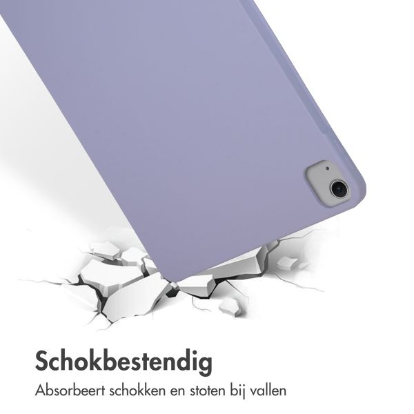 Accezz Liquid Silicone Backcover met penhouder Apple iPad Air 13 inch (2025) M3 / (2024) M2 - Lila