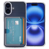 imoshion Softcase Backcover met pasjeshouder Apple iPhone 16 - Transparant