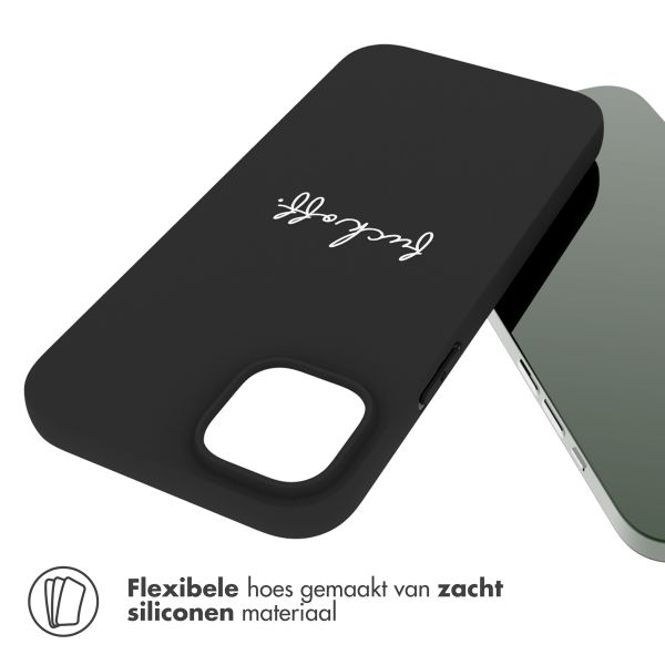 imoshion Design hoesje iPhone 14 Plus - Fuck Off - Zwart