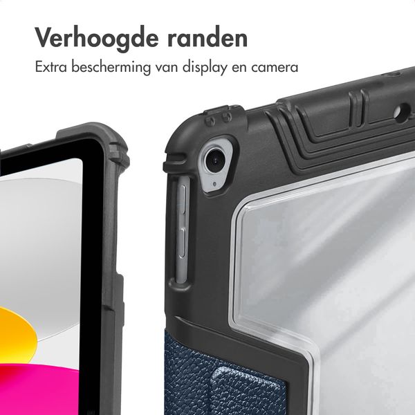Accezz Rugged Trifold Bookcase Apple iPad 11 (2025) 11 inch A16 / iPad 10 (2022) 10.9 inch - Donkerblauw