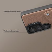 Selencia Riva Backcover met Pashouder Samsung Galaxy S26 Ultra - Mocha Brown