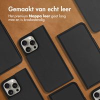 Accezz Premium Leather Slim Bookcase Apple iPhone 15 Pro Max - Zwart