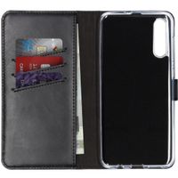 Selencia Echt Leren Bookcase Samsung Galaxy A50 / A30s - Zwart