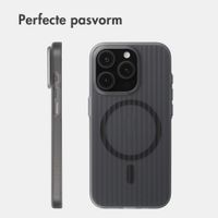 Accezz Lite Backcover met MagSafe | Fluted | Apple iPhone 15 Pro - Grijs