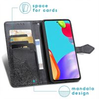 imoshion Mandala Bookcase Samsung Galaxy A52(s) (5G/4G) - Zwart