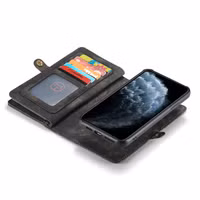 CaseMe Luxe Lederen 2 in 1 Portemonnee Bookcase iPhone 11 Pro