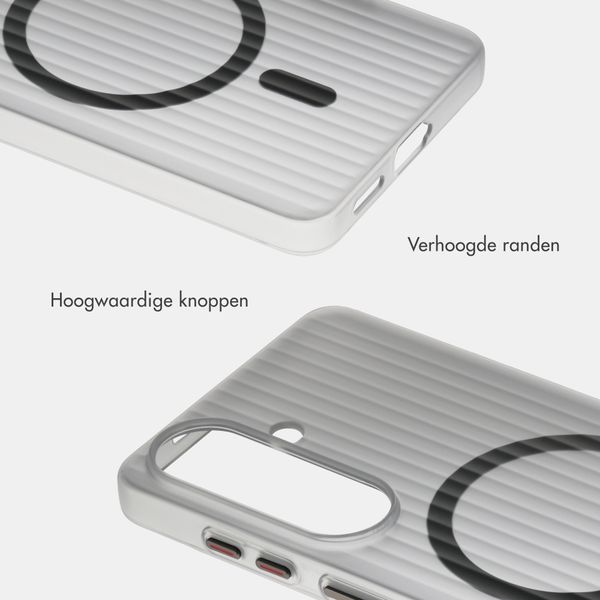 Accezz Lite Backcover met MagSafe | Fluted | Samsung Galaxy S26 - Grijs