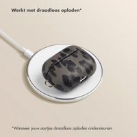 Selencia Sabi Case met panterprint  Apple Airpods Pro 3 - Midnight Black