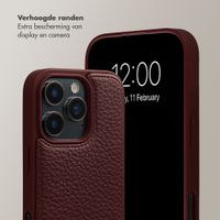 Selencia Nova Telefoonhoes met Koord en Pashouder Apple iPhone 16 Pro - Bold Burgundy