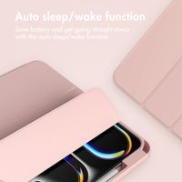 Accezz Smart Silicone Book Case Apple iPad Pro 11 (2025) M5 / (2024) M4 - Pink