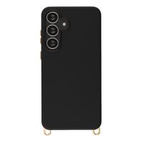 Selencia Rivièra MagSafe Backcover met afneembare haakjes Samsung Galaxy S25 FE - Velvet Black