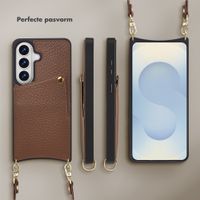 Selencia Nova Telefoonhoes met Koord en Pashouder Samsung Galaxy S26 - Mocha Brown