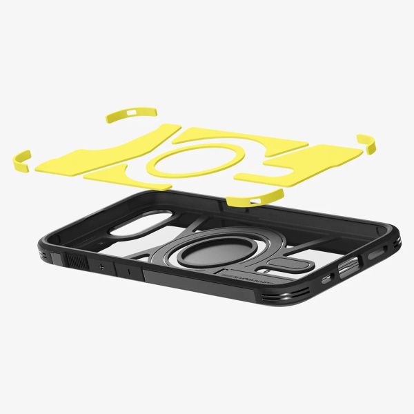 Spigen Tough Armor Backcover MagSafe Apple iPhone 16e - Zwart