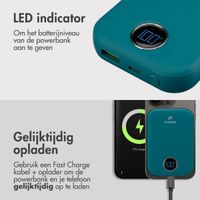 imoshion MagSafe Powerbank - 10.000 mAh - Draadloze powerbank - Petrol Green