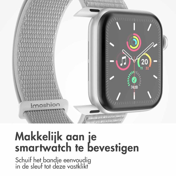 imoshion Nylon bandje Apple Watch Series 1 t/m 11 / SE / Ultra (44/45/46/49 mm) - Seashell