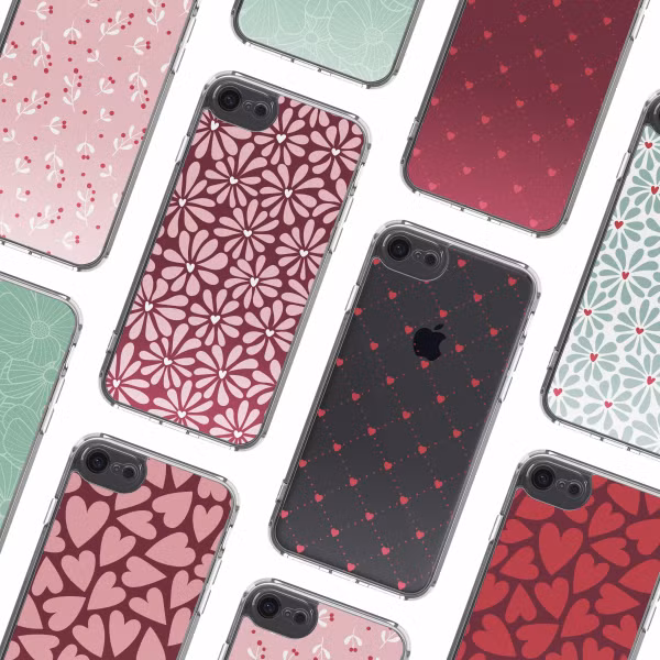 imoshion Design hoesje Apple iPhone SE (2022 / 2020) / 8 / 7 - Bloom Love Blush