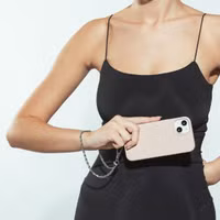 Selencia Universeel telefoonkoord ketting - Zilver