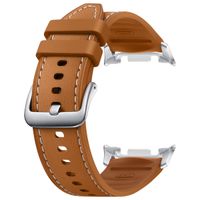 Samsung Originele Hybrid Vegan Leather bandje Samsung Galaxy Watch 8 (40/44mm) / Classic (46mm) - Camel