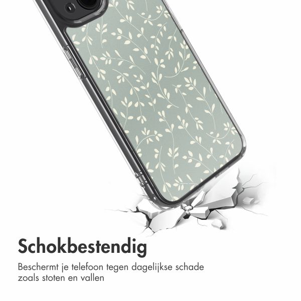 imoshion Design hoesje Apple iPhone 14 - Smoke Green Flowers