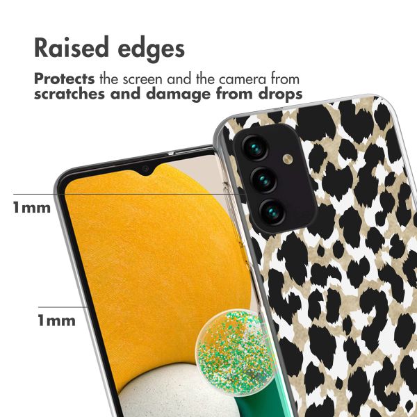 imoshion Design hoesje Samsung Galaxy A13 (5G) / A04s - Luipaard / Zwart