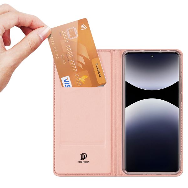 Dux Ducis Slim Softcase Bookcase Xiaomi Redmi Note 14 Pro (5G) - Rosé Goud