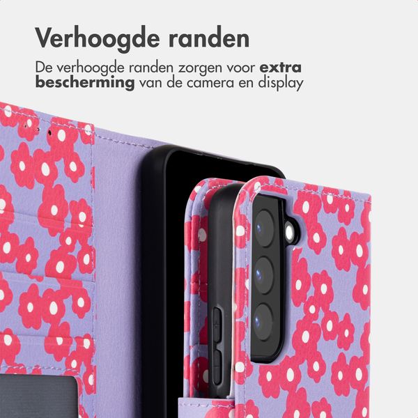 imoshion Design Bookcase Samsung Galaxy S22 - Dusty Rose Blossoms