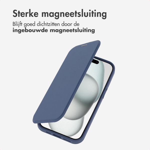 imoshion Transparante Bookcase met MagSafe Apple iPhone 15 - Blauw