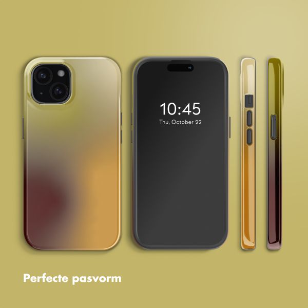 Selencia Vivid Backcover met MagSafe Apple iPhone 15 - Gradient Olive Dust