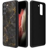 imoshion Design hoesje Samsung Galaxy S21 FE - Black Marble