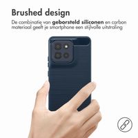 imoshion Brushed Backcover Motorola Moto G86 Power - Donkerblauw