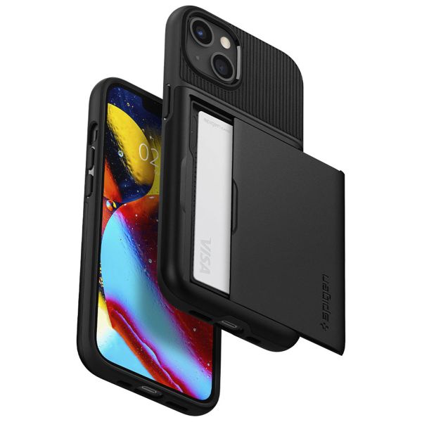 Spigen Slim Armor CS Backcover Apple iPhone 13 - Zwart
