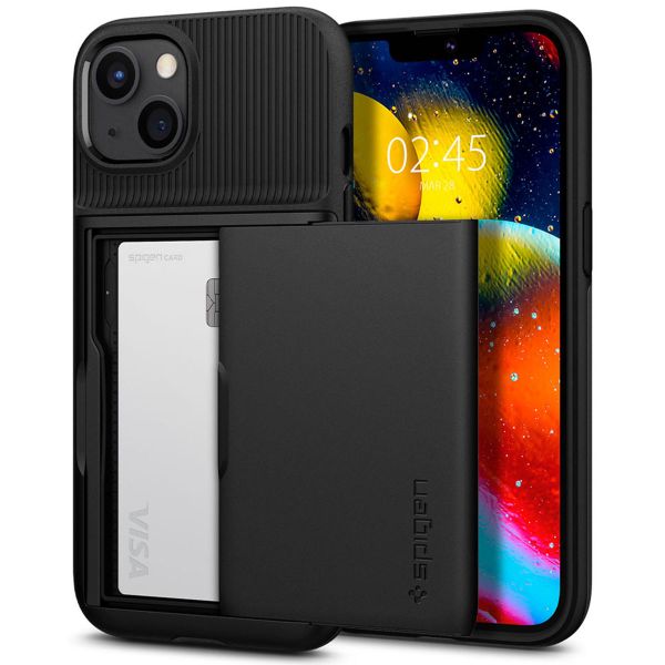 Spigen Slim Armor CS Backcover Apple iPhone 13 - Zwart