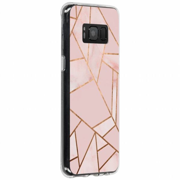 Design Backcover Samsung Galaxy S8 - Grafisch Roze / Koper