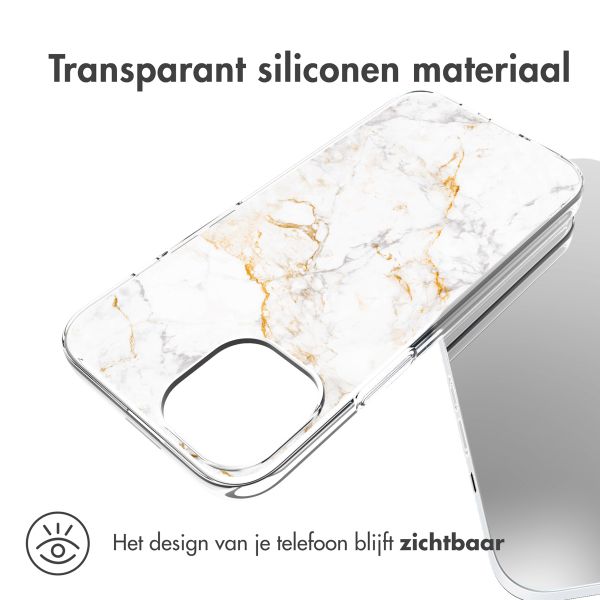 imoshion Design hoesje iPhone 14 - White Marble