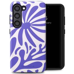 Selencia Vivid Backcover Samsung Galaxy S23 - Modern Bloom Sapphire Blue