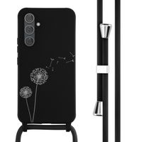 imoshion Siliconen design hoesje met koord Samsung Galaxy A54 (5G) - Dandelion Black