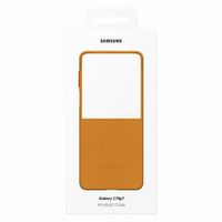 Samsung Originele KindSuit Vegan Leather Case Samsung Galaxy Z Flip 7 - Camel