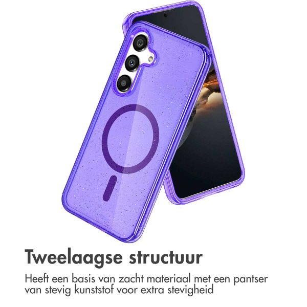 imoshion Sparkle Backcover met MagSafe Samsung Galaxy S25 Plus - Paars