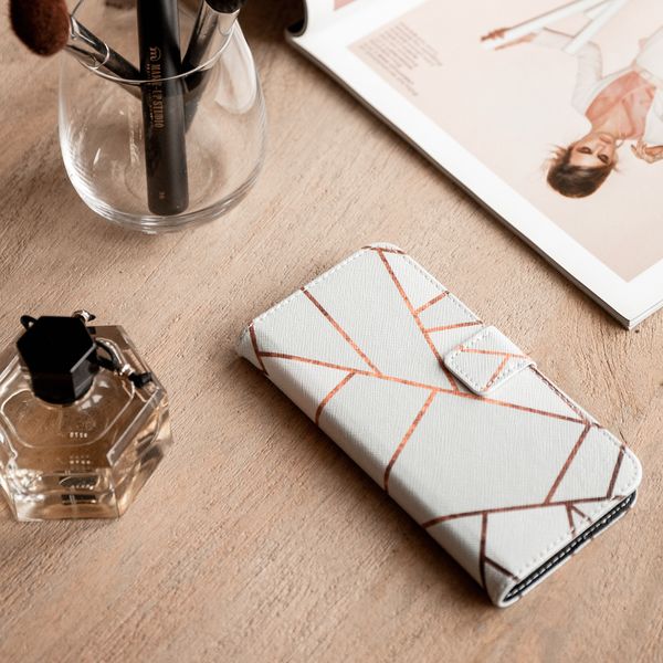 imoshion Design Softcase Bookcase Samsung Galaxy A41 - White Graphic