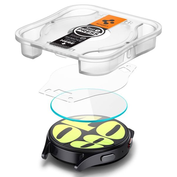 Spigen EZ FIT Glas.tR Screenprotector met applicator Samsung Galaxy Watch 7 - 44 mm - Transparant