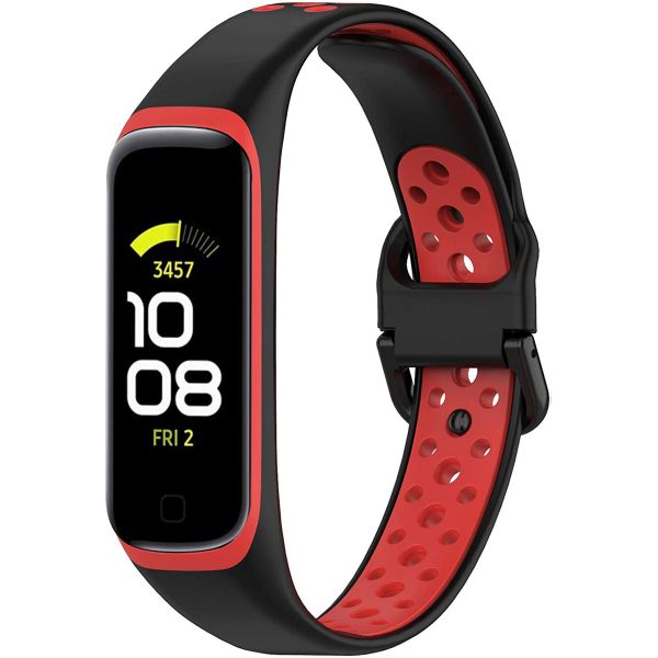 imoshion Siliconen sport bandje Samsung Galaxy Fit 2 - Zwart / Rood