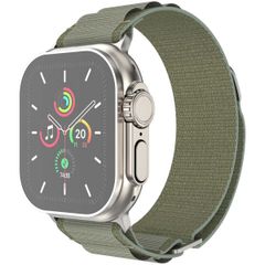 imoshion Nylon Alpine bandje Apple Watch Series 1 t/m 9 / SE (38/40/41 mm) | Series 10 / 11 (42 mm) - Olive Green