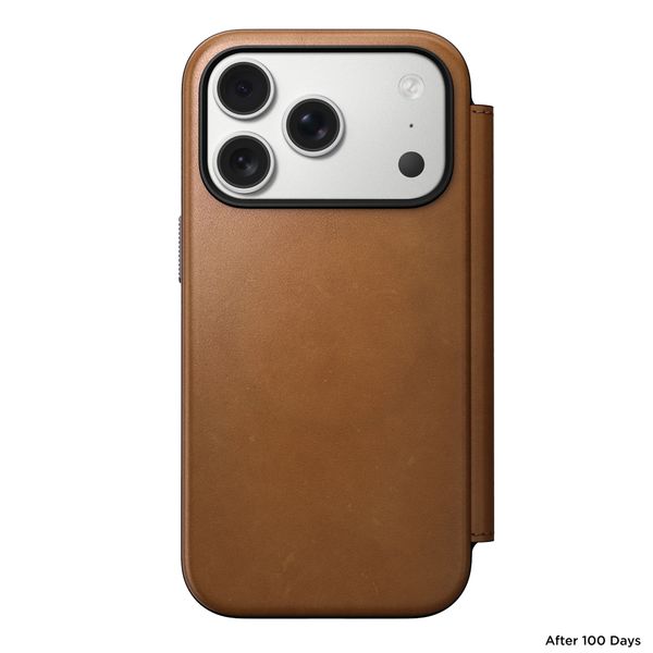Nomad Modern Leather FolioBookcase Apple iPhone 17 Pro - English Tan