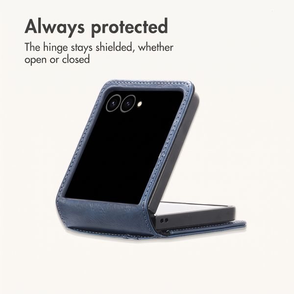 imoshion Luxury Bookcase Samsung Galaxy Z Flip 8 - Dark Blue